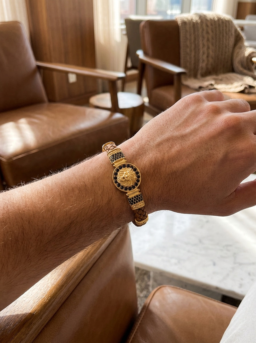 Milano Leone - Hakiki Deri Erkek Bileklik