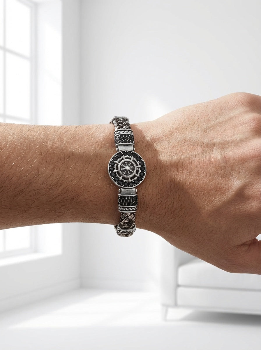 Cagliari Timone - Hakiki Deri Erkek Bileklik