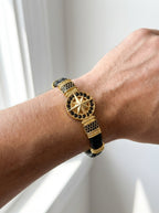 Cenova Bussola - Hakiki Deri Erkek Bileklik