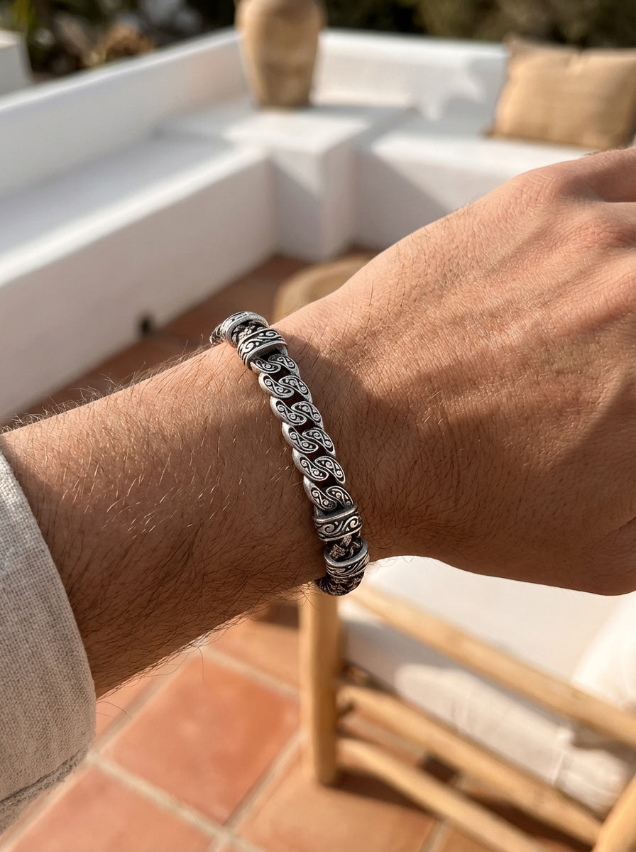 Torino Catena - Hakiki Deri Erkek Bileklik