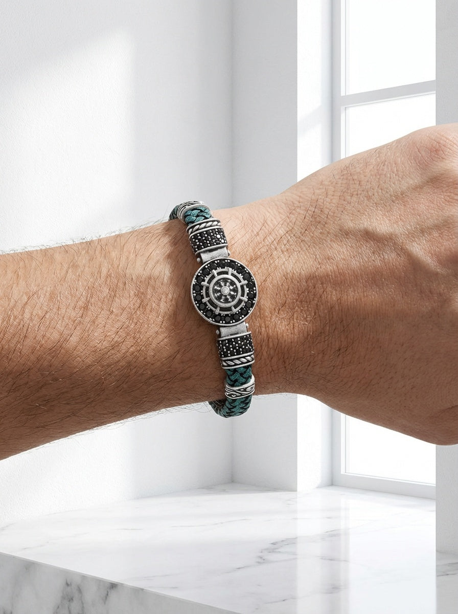 Cagliari Timone - Hakiki Deri Erkek Bileklik