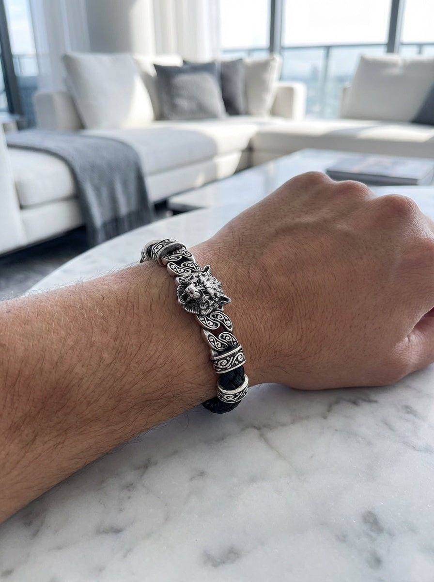 Verona Lupo - Hakiki Deri Erkek Bileklik