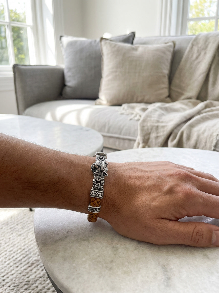 Verona Lupo - Hakiki Deri Erkek Bileklik