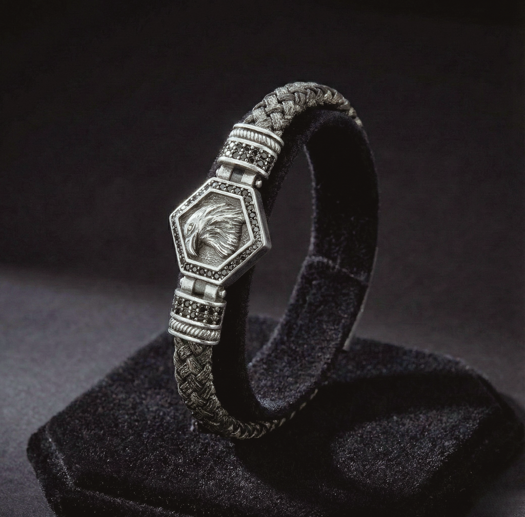 Bergamo Aquila - Hakiki Deri Erkek Bileklik